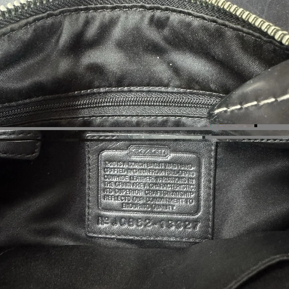 Coach Hobo Bag Penelope Black Pebble Leather  Medium  HandBag Purse Y2k Vintage